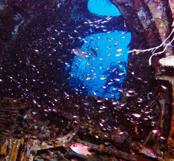Inside Betty bomber
